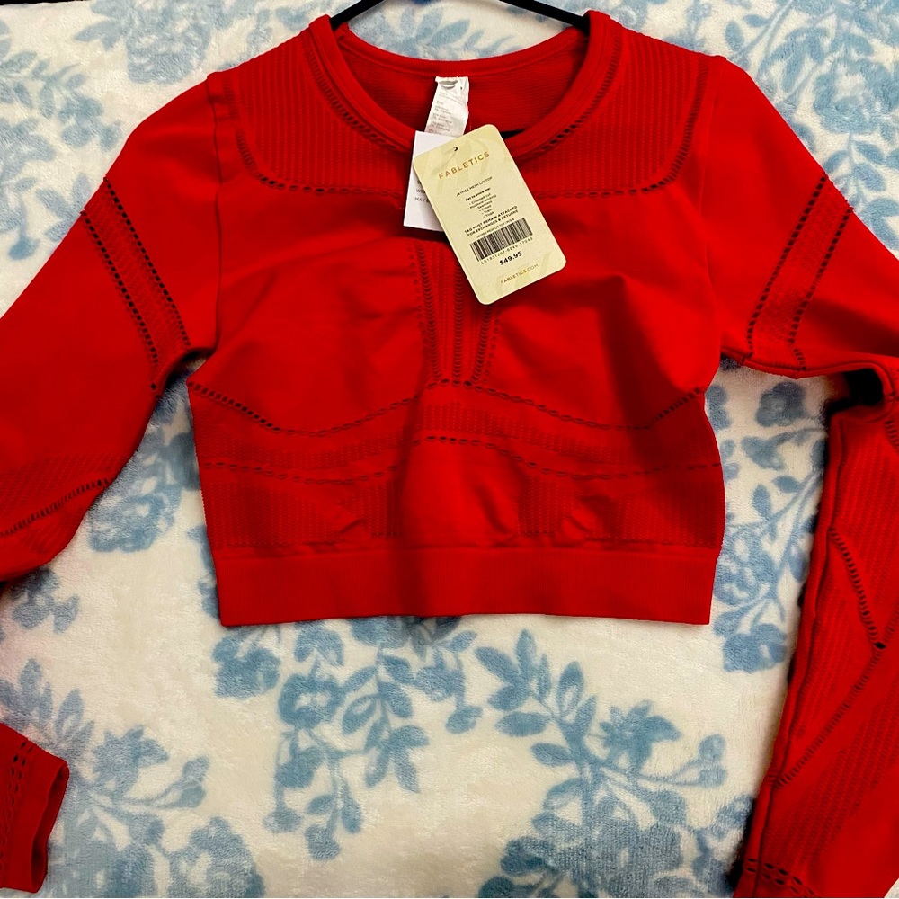 Fabletic cropped workout shirt